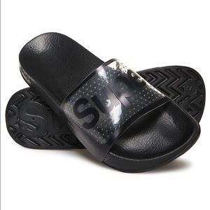 Superdry Perforated Jelly Pool Sliders